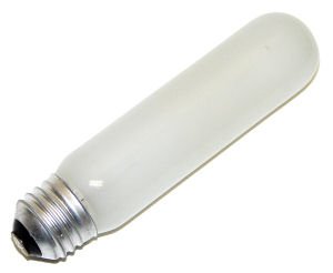 40 watt 130 volt T10 Medium Base Inside Frost Tubular Incandescent Sylvania Light Bulb