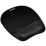Fellowes Memory Foam Mouse Pad/Wrist Rest- Black (9176501)