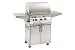 A430s-1A1N-62 - Aurora - Custom I Gourmet - Firemagic - Freestanding AURORA (Custom I Gourmet) Natural Gas Grill on Cabinet Cart w/ Single Side-Burner, All Infra-Red Burners and Stainless Rod Cooking Grids