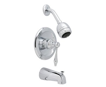 Huntington Chrome Tub Shower Lever Handle+Valve