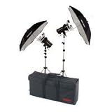 Photogenic StudioMax III AC Basic Studio Kit with 2 AKC 160 Constant-Color Monolights, Umbrellas, Stands & Case