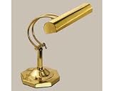 Catalina Lighting W9103 Solid Brass Adjustable Piano Lamp for 2 Tubular Incandescent 40w Bulbs, 16 High