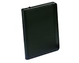 Falcon, BD-6528, A4 Zipped Folio with Ring binder and Calculator, Black