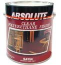 ABSOLUTE 60105 CLEAR SATIN POLYURETHANE WOOD FINISH SIZE:5 GALLONS.