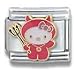 Clearly Charming Hello Kitty Lil' Devil Cat Animal Theme Licensed Charm Bracelet