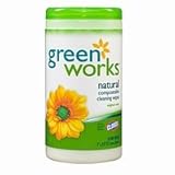 Clorox Green Works Natural Compostable Cleaning Wipes, Original 62 ea