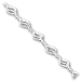 Sterling Silver 9inch Fancy Polished Anklet - 9 inch