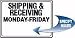 SHIPPING and RECEIVING MONDAY-FRIDAY (SPECIFY HOURS) 10 x 14 Dura Fiberglass 10 Yr