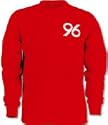 COPA Hannover 96 Home 60's Fu&szlig;ball Trikot - Langarm, Gr&ouml;&szlig;e M