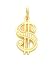 Charm - 14kt Gold American Dollar Sign Charm