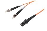 50/125, Multimode Fiber Cable, Dual ST / MT-RJ, 3.0m