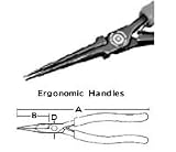 21E76AABKZL. SL160  ERGO Long Nose Pliers   Slim Head   Smooth Jaw