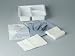 [Item]: Suturing Set [Additional Info]: . 1 Drape, fenestrated. 1 Towel, 13" x 19". 1 Needleholder, Webster. 1 Scissors, Iris, curved. 1 Forceps, Adson Tissue, 1" x 2". 1 Hemostat, Mosquito, curved. 6 Gauze sponges, 4" x 4", 12-ply. 1 Tray, three compar