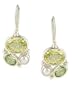 Janice Girardi Lemon Quartz, Peridot & Pearl Cluster Earrings