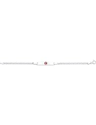Sterling Silver Curb Medical ID Bracelet 6" XSM57-6
