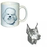 Doberman Pinscher Coffee Mug, Porcelain by Rosalinde (11 oz.)