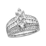 14kt. White Gold, 1 & 1/2 ct.tw. Diamond Engagement Ring