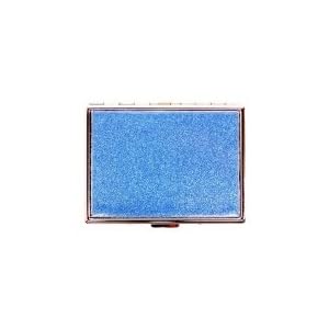 Outer Rebel Fashion Flasks and Smoking Accessories- Baby Blue Glitter Stainless Steel Cigarette ID...