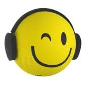 Smiley Disc Jockey Antenna Ball Topper