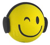 Smiley Disc Jockey Antenna Ball Topper