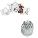 Tibetan Spaniel Tea Set, Porcelain by Rosalinde