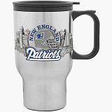 NFL New England Patriots Travel Mug with Logo