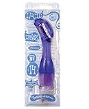 Translucent Lucid Purple 8 Inch Multi-Speed Twist Bottom Waterproof Vibrating Massager Purple y2Massager includes Lubricant