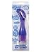 Unique Lucid Translucent 8 Inch Number 14 Multi-Speed Twist Bottom Waterproof Vibrating Massager - Purple