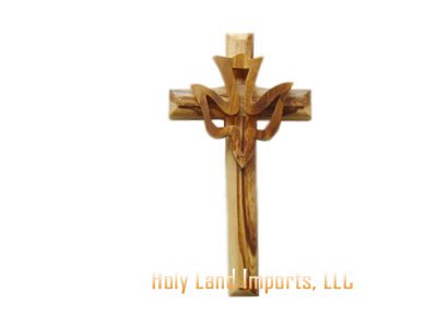 Olive Wood Cross With Dove (5