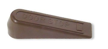 Wedge Durable Rubber Door Stop 2-PAC LQ-B40009G-BR-E2