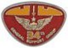 34th Gen. Support Small Hat Pin