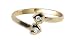 10 KT Gold Toering Simulated cz Diamond Heart Toe Ring