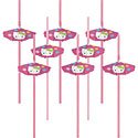 Hello Kitty Parasol Straws