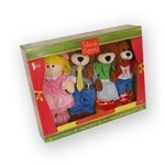 Fairytale Goldilocks Puppet Set 17 Imported by Fiesta with Scripts in English, French, Spanish