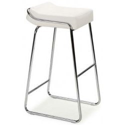 Click here to buy Wedge Bar Stool - White, Set of 2 (White) (32H x 16W x 19D) by Stacks and Stacks.