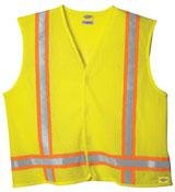 Buy DICKIE'S Extra Large High Visibility Yellow ANSI Class 2 Utility Vest by DICKIE'S