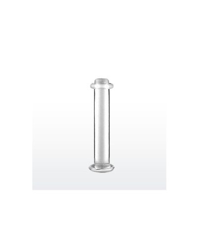 Clear Tongue Ring Retainer (Special For Work) - 14G - 14mm - Sold as a Pair