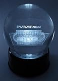 Michigan State Spartans Spartan Stadium Etched Crystal Ball