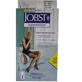 Jobst Stockings Ultra Sheer Knee-High 8-15 mm/Hg Compression, Black - Medium