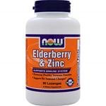 Now Foods Elderberry & Zinc, 90 lozenges