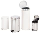 Polder Round Step Can, 1.3 Gallon, White