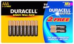 HealthPersonalCare: Duracell 8 Pack AAA Alkaline W/ 2 Free Ultra Batteries MN24B8U2T