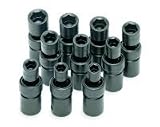S K Hand Tools (SKT34351) 10 Piece 1/2in. Drive Metric Standard 6 Point Swivel Impact Socket Set