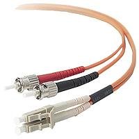 Belkin F2F202L0-02M 2-Meter Multimode Duplex ST-LC Fiber Patch Cable by Belkin