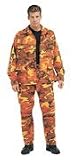 ULTRA FORCE SAVAGE ORANGE CAMOUFLAGE B.D.U. PANTS - Size XL