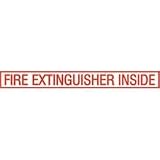 Dimensional Graphics Fire Extinguisher Inside Decal 14-1/2 X 1-7/8