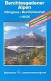  : Topographische Sonderkarten Bayern: Topographische Karten Bayern, Bl.4, Berchtesgadener Alpen: K&ouml;nigssee - Bad Reichenhall. Mit Wanderwegen. Mit Radwanderwegen. Gitter f&uuml;r GPS-Nutzer. (UK L 4): UK L 4