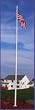 Elite 16' White Telescoping Flagpole