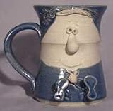 BLUE FACE MUG WITH FEET