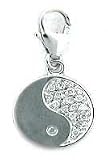 Ying Yang, 14K Gold Diamond Charm
